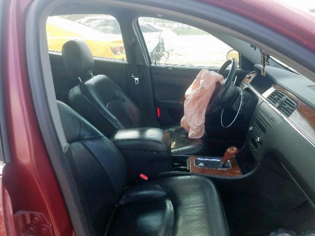 2G4WD532451192393 - 2005 BUICK LACROSSE C MAROON photo 5