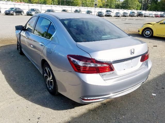 1HGCR2F37GA148622 - 2016 HONDA ACCORD LX SILVER photo 3