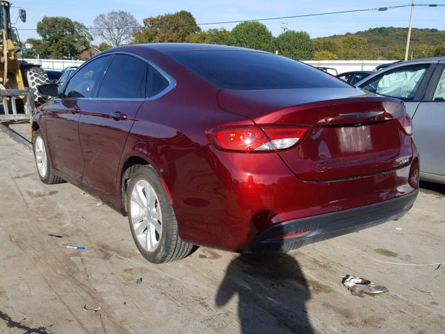 1C3CCCFB7HN510590 - 2017 CHRYSLER 200 LX MAROON photo 3