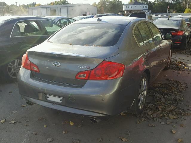 JN1CV6AR4BM405579 - 2011 INFINITI G37 GRAY photo 4