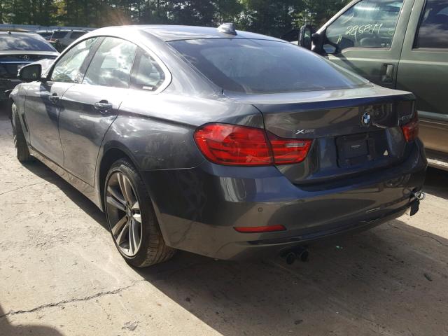 WBA4C9C57GG138623 - 2016 BMW 428 XI GRAY photo 3