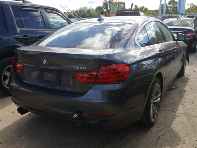 WBA4C9C57GG138623 - 2016 BMW 428 XI GRAY photo 4