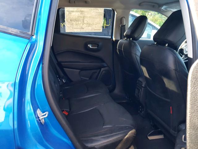 3C4NJDDB5JT493068 - 2018 JEEP COMPASS TR BLUE photo 6