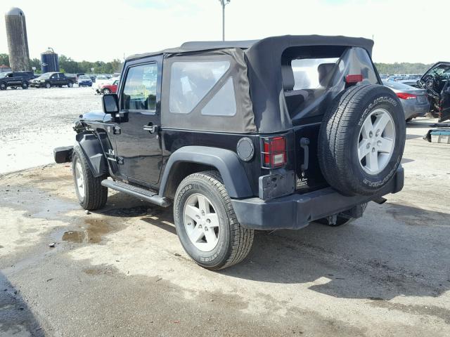 1J4FA24168L547140 - 2008 JEEP WRANGLER X BLACK photo 3