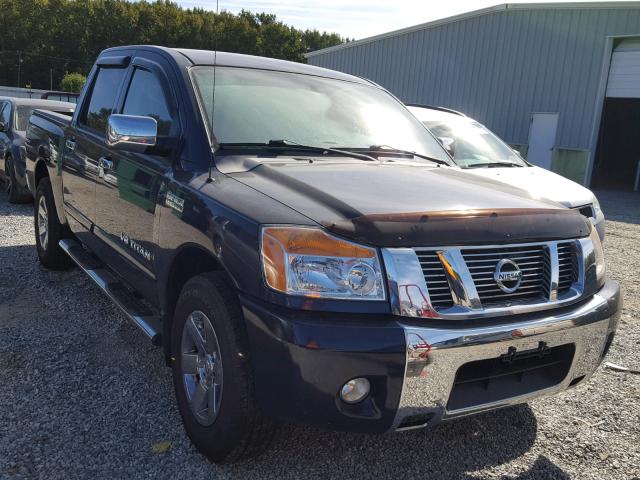 1N6BA0ED0BN306104 - 2011 NISSAN TITAN S BLUE photo 1