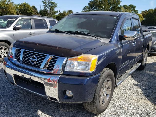 1N6BA0ED0BN306104 - 2011 NISSAN TITAN S BLUE photo 2