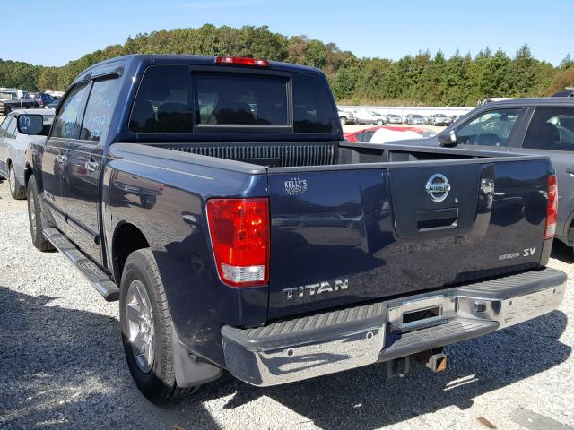 1N6BA0ED0BN306104 - 2011 NISSAN TITAN S BLUE photo 3