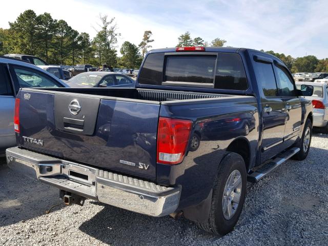 1N6BA0ED0BN306104 - 2011 NISSAN TITAN S BLUE photo 4