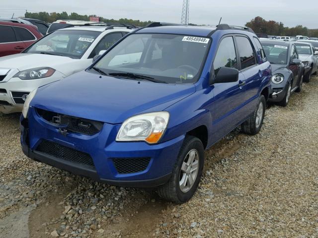 KNDJF723297631825 - 2009 KIA SPORTAGE L BLUE photo 2