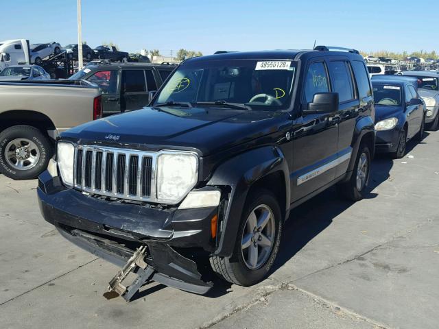 1J8GN58K98W122540 - 2008 JEEP LIBERTY LI BLACK photo 2