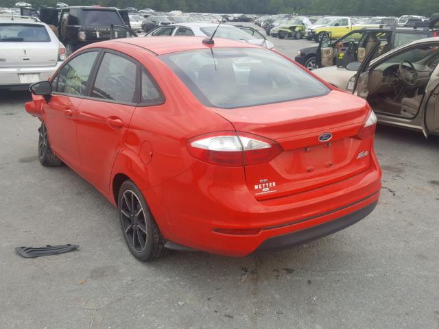 3FADP4BJXFM160389 - 2015 FORD FIESTA SE RED photo 3