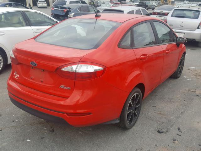 3FADP4BJXFM160389 - 2015 FORD FIESTA SE RED photo 4