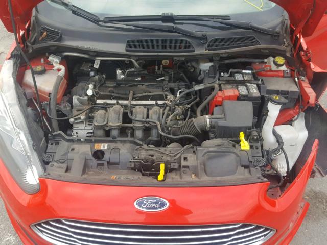 3FADP4BJXFM160389 - 2015 FORD FIESTA SE RED photo 7