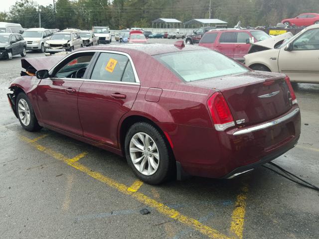 2C3CCAAG5GH212442 - 2016 CHRYSLER 300 LIMITE BURGUNDY photo 3