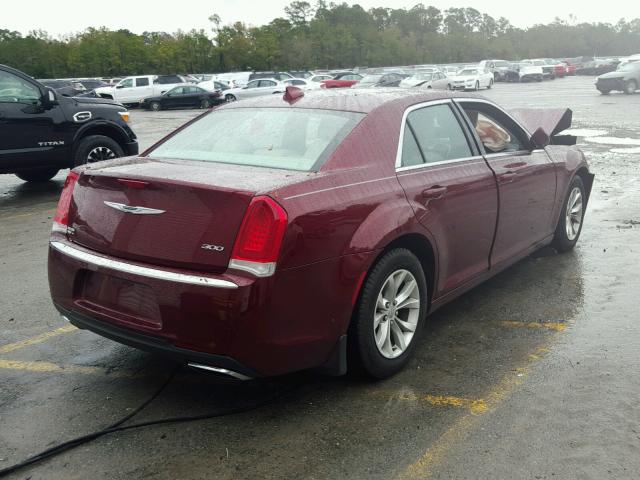 2C3CCAAG5GH212442 - 2016 CHRYSLER 300 LIMITE BURGUNDY photo 4