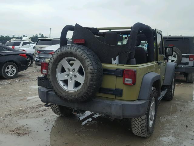 1C4AJWAG8DL684610 - 2013 JEEP WRANGLER S GREEN photo 4