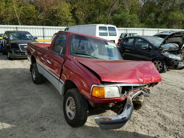 1FTCR10U3PUA00962 - 1993 FORD RANGER BURGUNDY photo 1