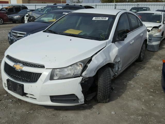 1G1PA5SH2B7182959 - 2011 CHEVROLET CRUZE LS WHITE photo 2