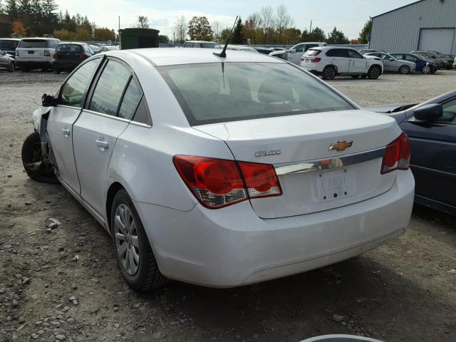 1G1PA5SH2B7182959 - 2011 CHEVROLET CRUZE LS WHITE photo 3