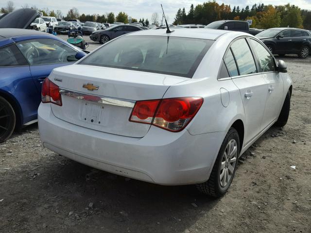 1G1PA5SH2B7182959 - 2011 CHEVROLET CRUZE LS WHITE photo 4