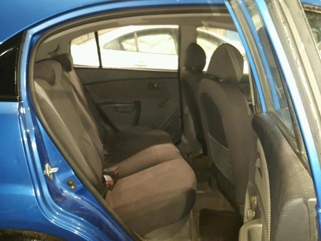 KNADE243496493255 - 2009 KIA RIO 5 SX BLUE photo 6