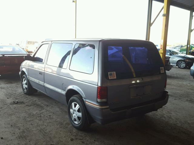 2P4GH2536PR278094 - 1993 PLYMOUTH VOYAGER GRAY photo 3