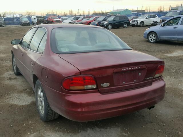 1G3WH52H11F203707 - 2001 OLDSMOBILE INTRIGUE G RED photo 3