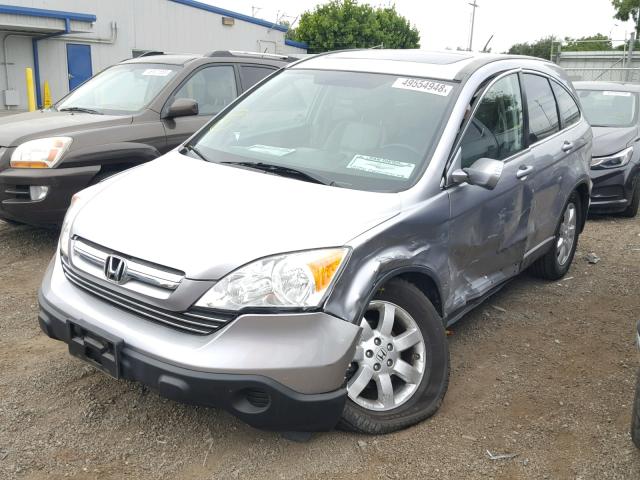 JHLRE38737C038216 - 2007 HONDA CR-V EXL SILVER photo 2