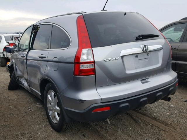 JHLRE38737C038216 - 2007 HONDA CR-V EXL SILVER photo 3