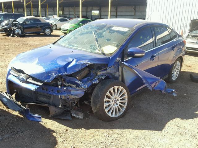 1FAHP3J22CL262854 - 2012 FORD FOCUS TITA BLUE photo 2