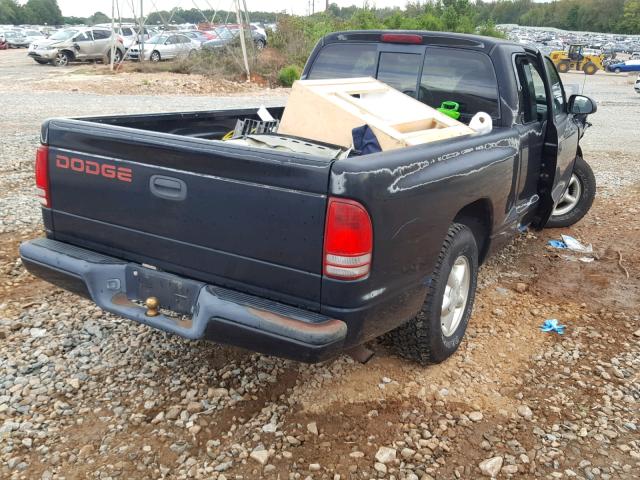 1B7GL22X0WS754833 - 1998 DODGE DAKOTA BLACK photo 4