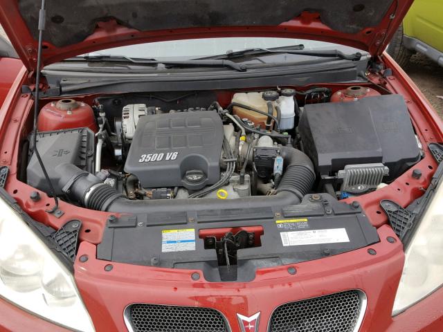 1G2ZH178064231018 - 2006 PONTIAC G6 GT RED photo 7