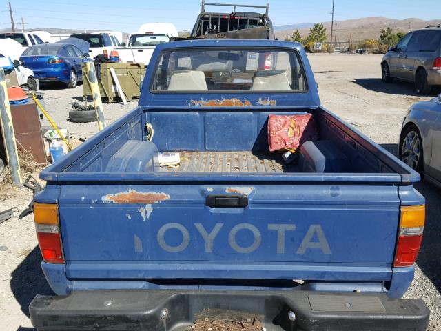 JT4RN50R5H0318602 - 1987 TOYOTA PICKUP 1/2 BLUE photo 6