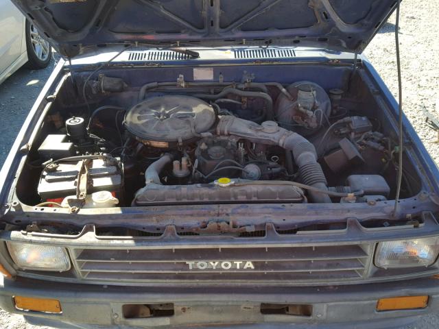 JT4RN50R5H0318602 - 1987 TOYOTA PICKUP 1/2 BLUE photo 7