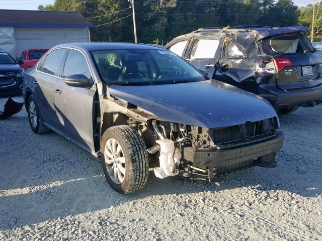 1VWBH7A38CC102200 - 2012 VOLKSWAGEN PASSAT SE GRAY photo 1