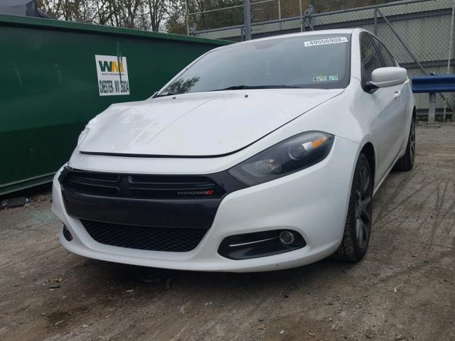 1C3CDFBB0FD123581 - 2015 DODGE DART SXT WHITE photo 2