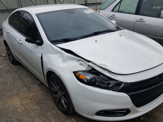 1C3CDFBB0FD123581 - 2015 DODGE DART SXT WHITE photo 9