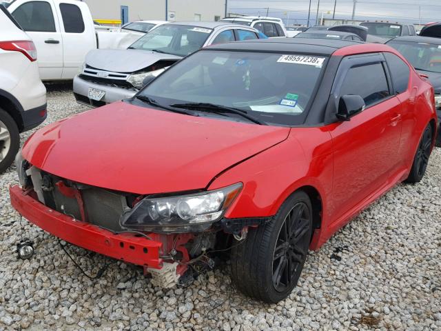 JTKJF5C73D3055578 - 2013 TOYOTA SCION TC RED photo 2
