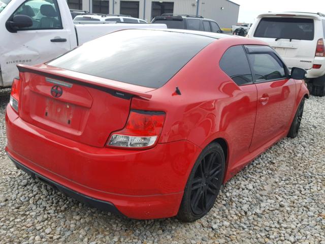 JTKJF5C73D3055578 - 2013 TOYOTA SCION TC RED photo 4