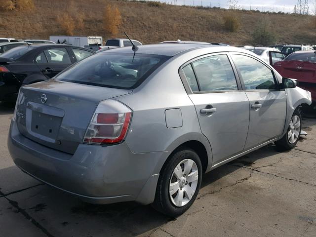 3N1AB61E18L758779 - 2008 NISSAN SENTRA 2.0 GRAY photo 4