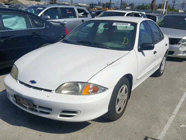 1G1JF5244Y7458653 - 2000 CHEVROLET CAVALIER L WHITE photo 2