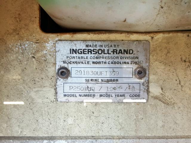 291830UF1359 - 1998 INGERSOLL-RAND P250WJ BEIGE photo 10