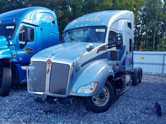 1XKYD49X7GJ463759 - 2016 KENWORTH CONSTRUCTI BLUE photo 2