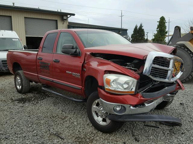 1D7KS28D76J237891 - 2006 DODGE RAM 2500 S BURGUNDY photo 1