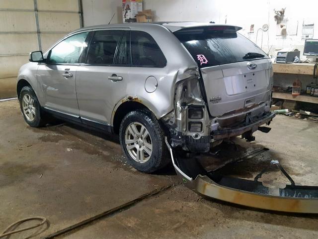 2FMDK48C38BA20119 - 2008 FORD EDGE SEL SILVER photo 3