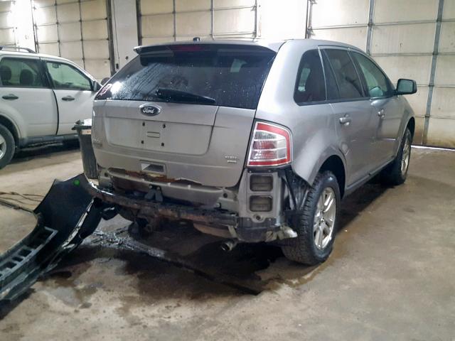 2FMDK48C38BA20119 - 2008 FORD EDGE SEL SILVER photo 4