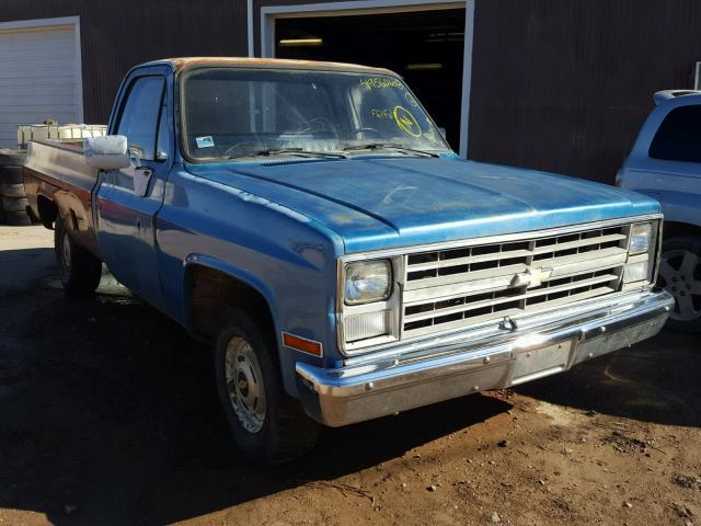 1GCCR14ZXHF310909 - 1987 CHEVROLET R10 BLUE photo 1