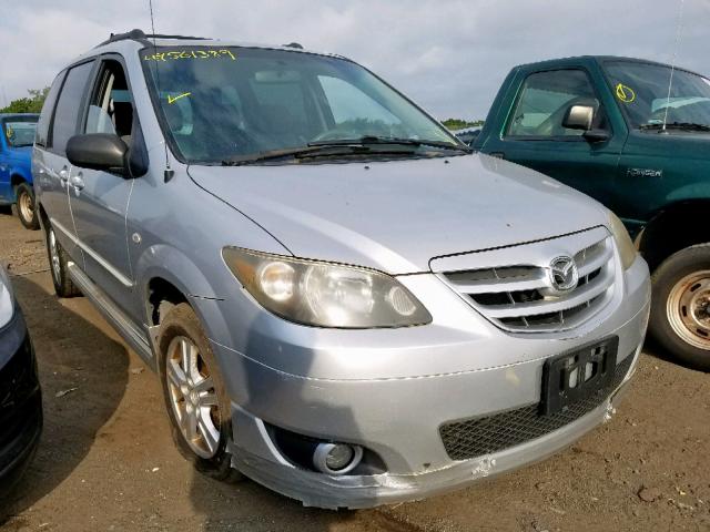 JM3LW28A640511634 - 2004 MAZDA MPV WAGON SILVER photo 1