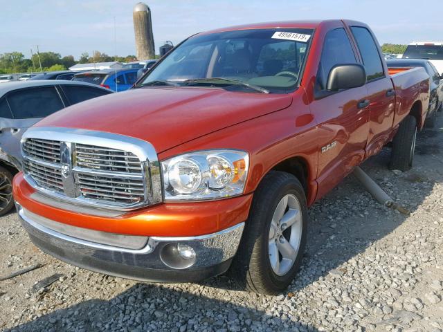 1D7HA18238S545739 - 2008 DODGE RAM 1500 S ORANGE photo 2