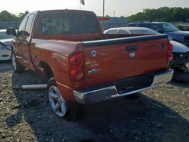 1D7HA18238S545739 - 2008 DODGE RAM 1500 S ORANGE photo 3